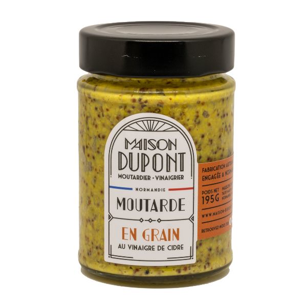 Moutarde en grain 195g - Maison Dupont